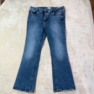 92% Cotton Good American Bootcut Jeans - US 14 / 32